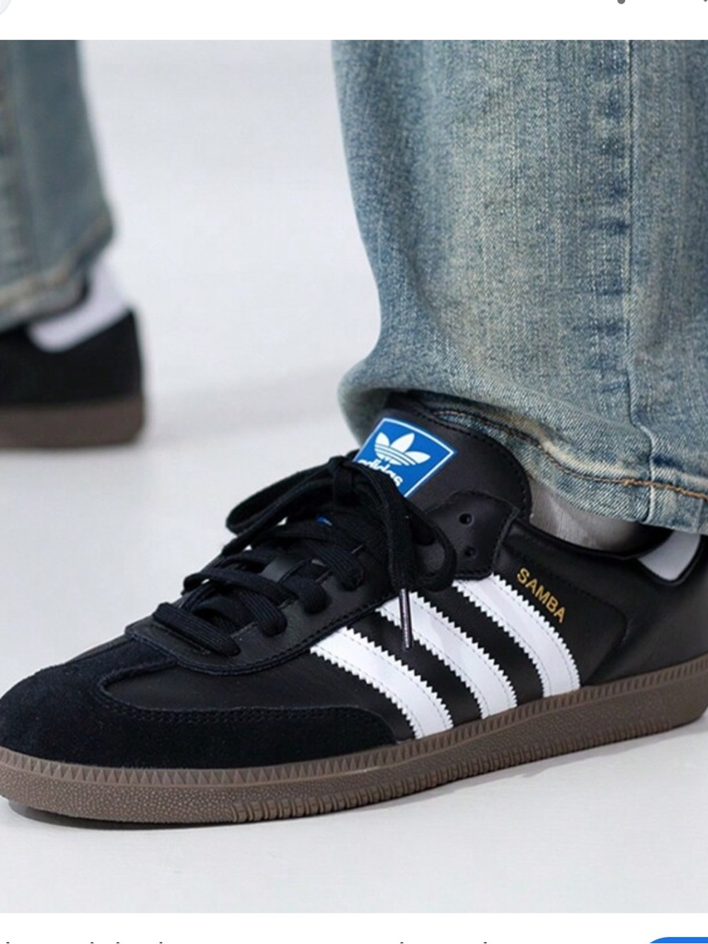 adidas Samba OG women size 5 Black White Gum Women's Sneakers - Picture 1 of 8